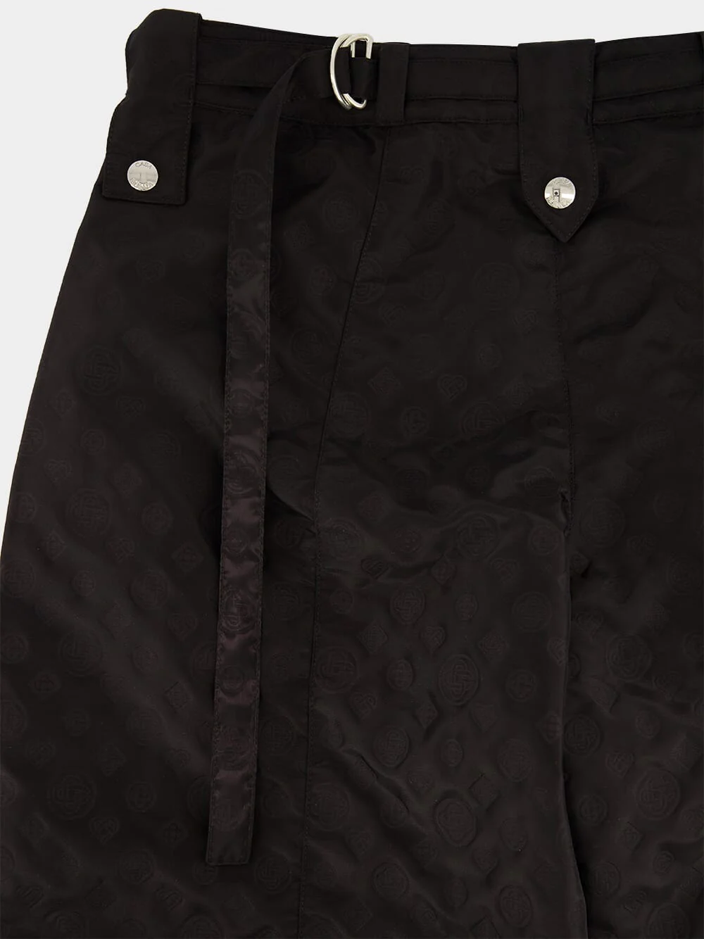Black Monogram Rave Casual Fit Pants - Image 6