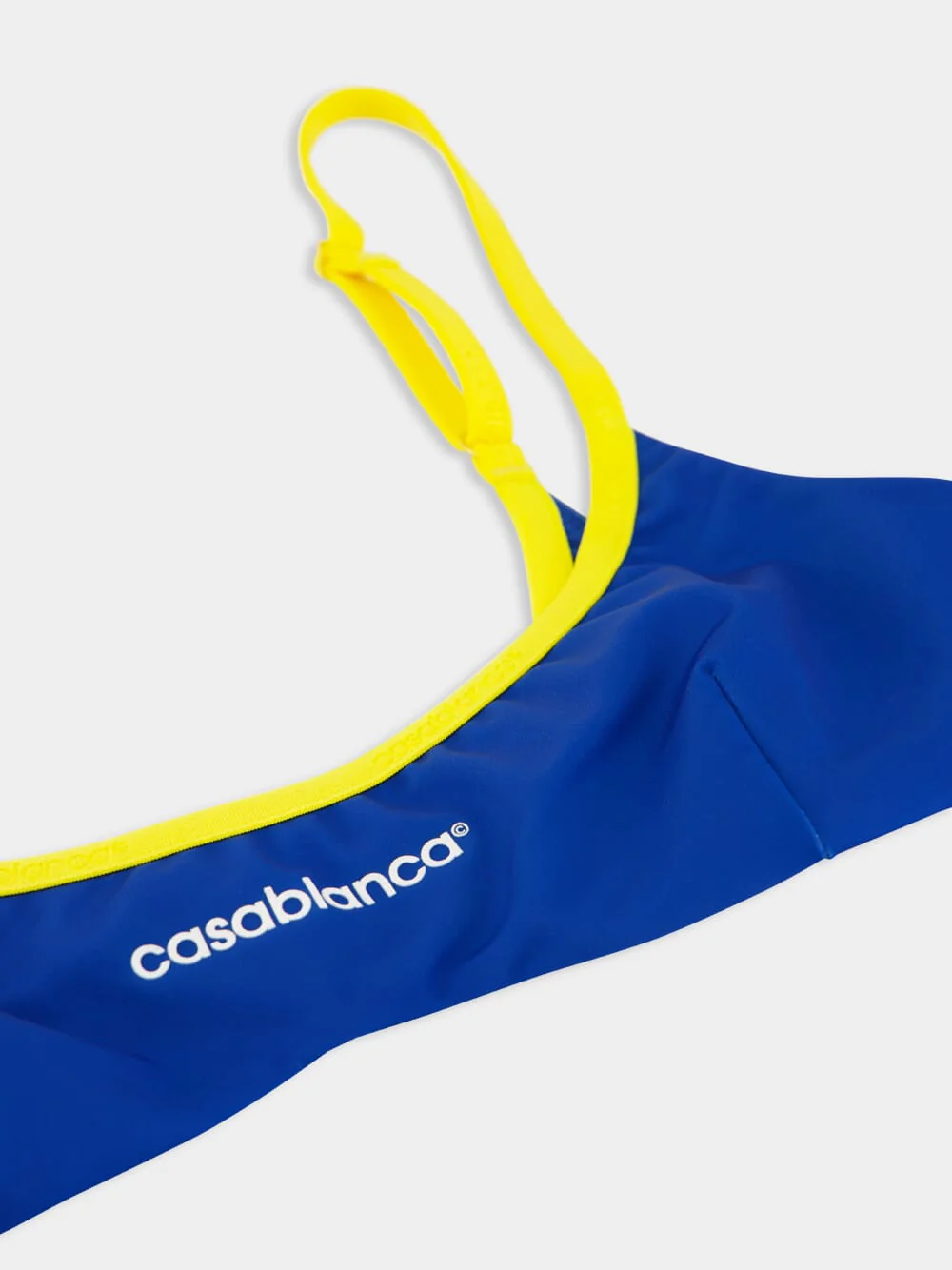 Blue and Yellow Bikini Top - Image 3