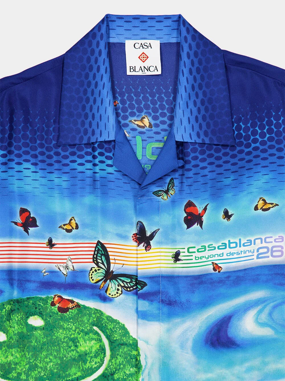 Blue Beyond Destiny Silk Short-Sleeve Shirt - Image 3
