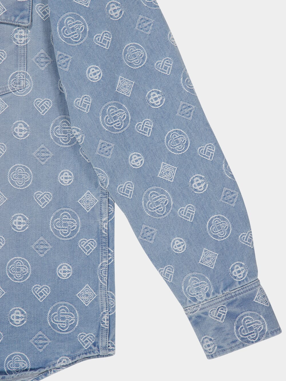 Blue Denim Monogram Shirt - Image 6
