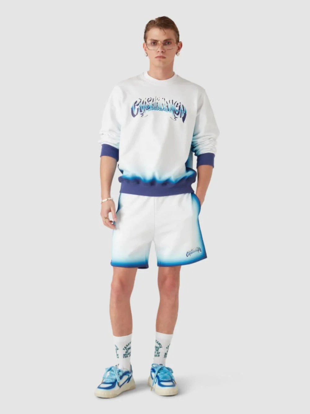 Blue Fade Sweatshorts