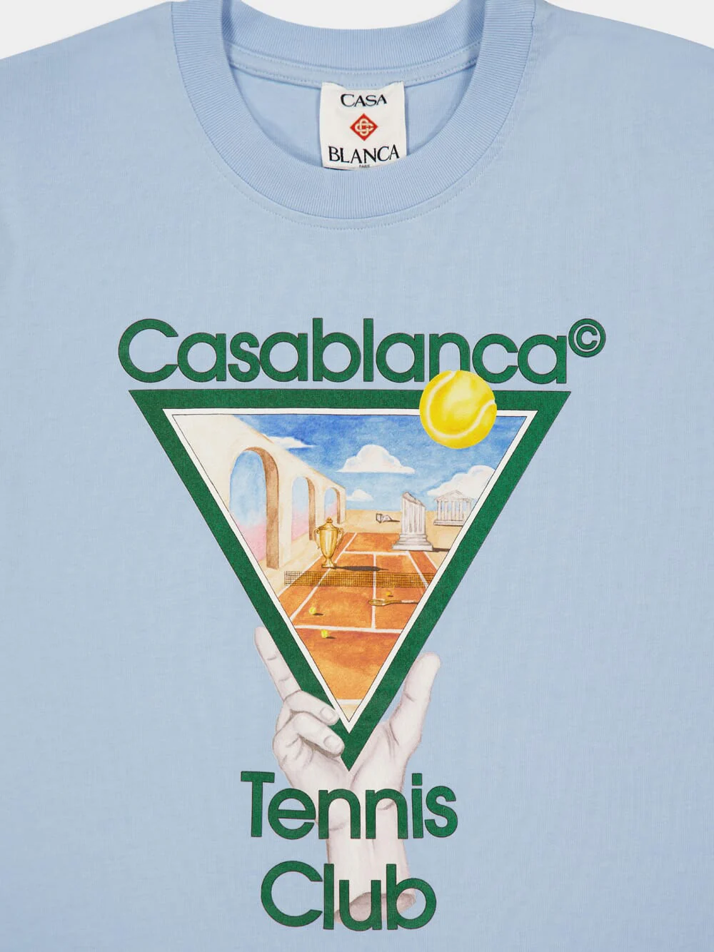 Blue Metaphysical Tennis Icon T-Shirt - Image 3