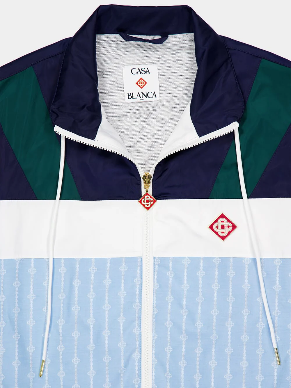 Blue Pinstripe Laurel Track Jacket - Image 7