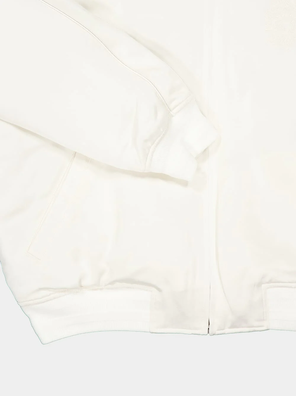 Off-White Satin Bomber Jacket - Image 4