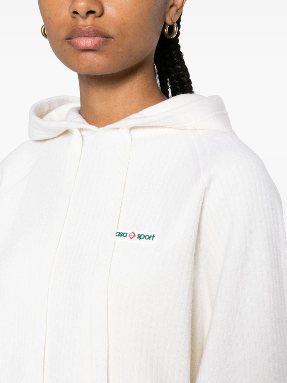 Casa Sport Ribbed Knit Hoodie - Image 5