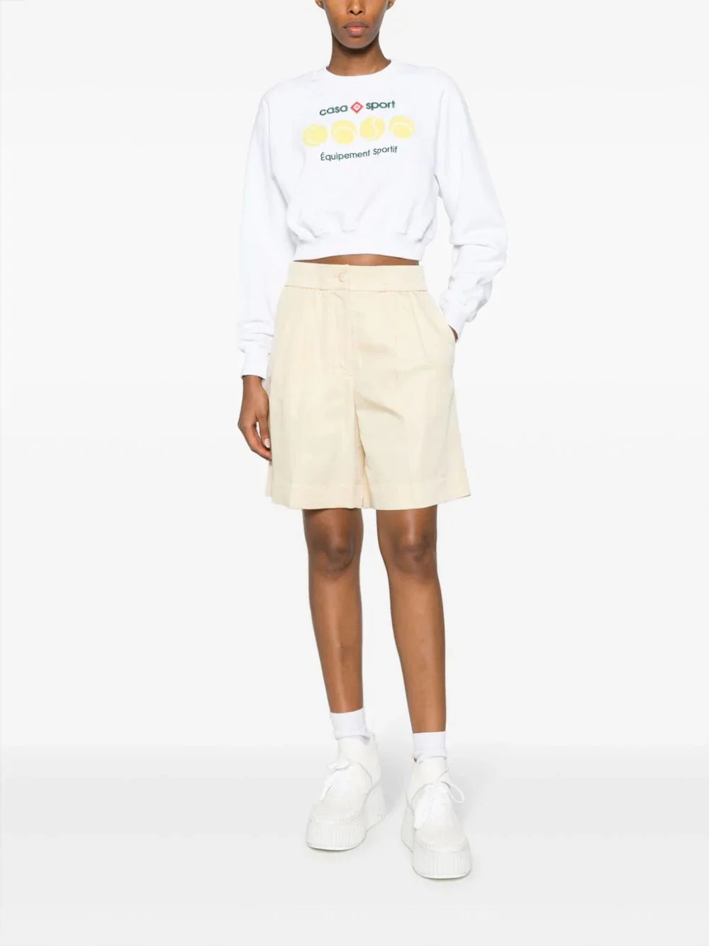 Casa Sport Tennis Balls Cropped Sweatshirt - Image 2