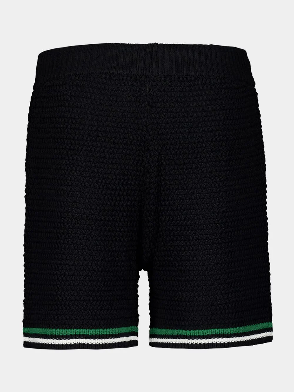 Black Crochet Tennis Shorts - Image 3