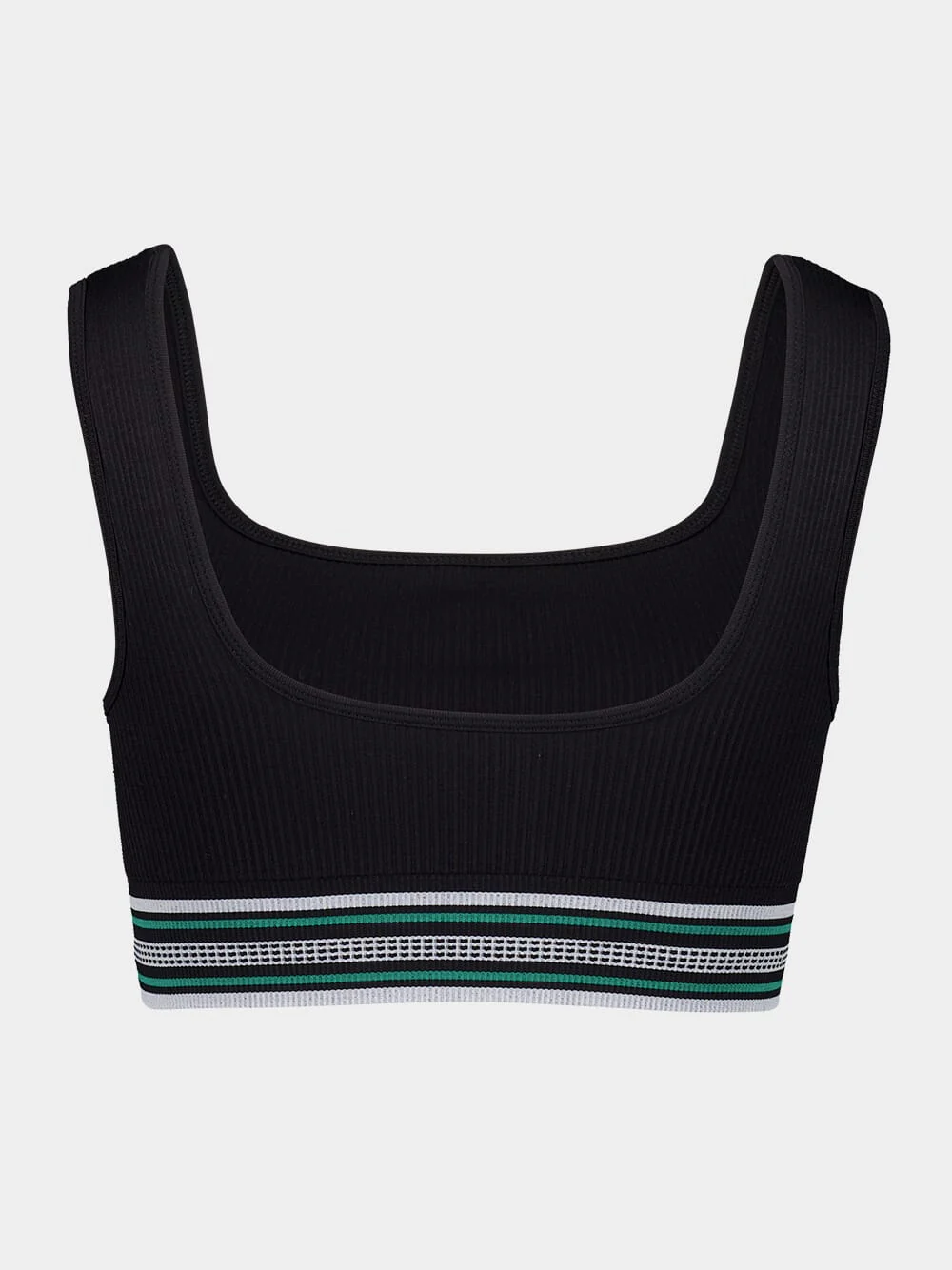 Black Seamless Cropped Top - Image 2