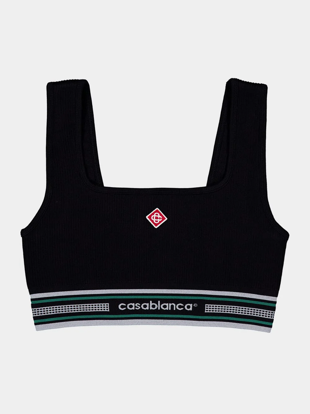Black Seamless Cropped Top - Image 3