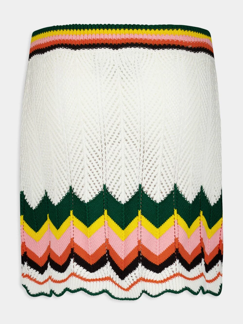 Chevron Lace Mini Skirt - Image 2