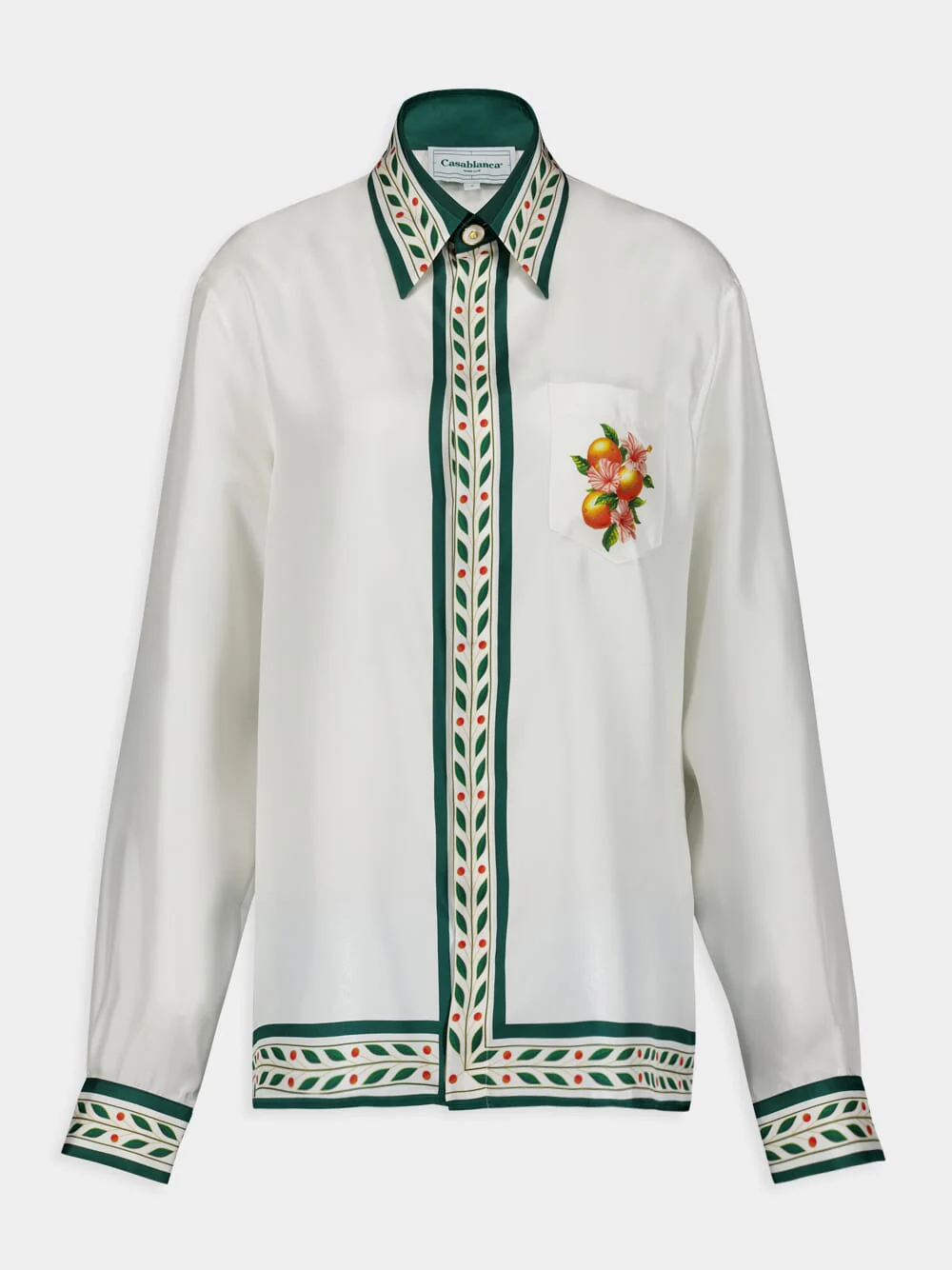 Citrus Blossom Silk Shirt