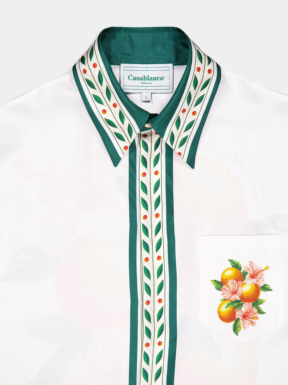 Citrus Blossom Silk Shirt - Image 3