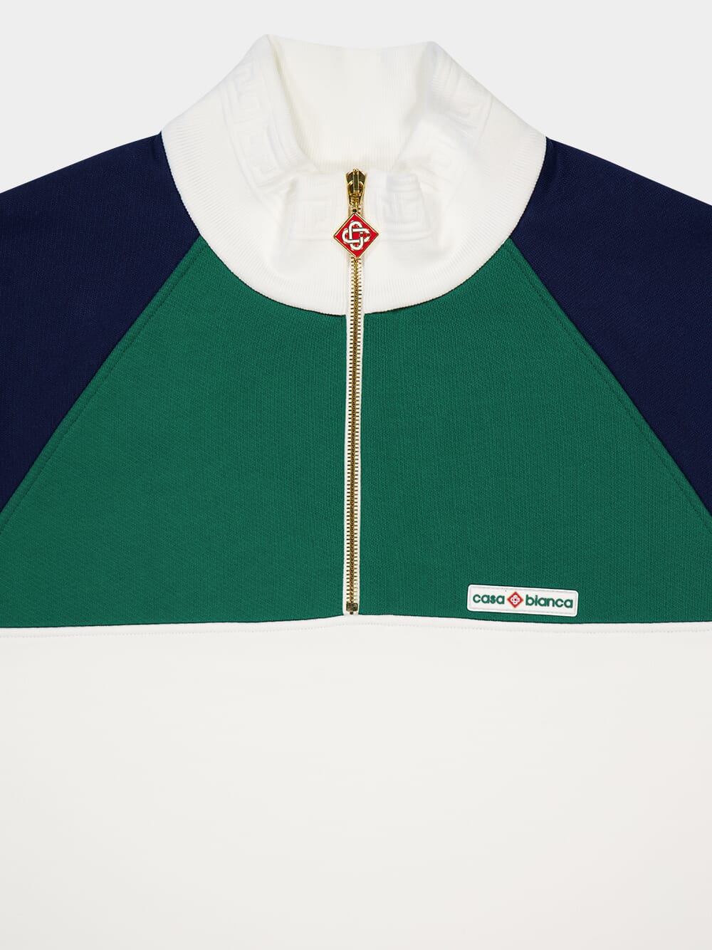 Color-Block Zipped Neck Sweatshirt - Image 3