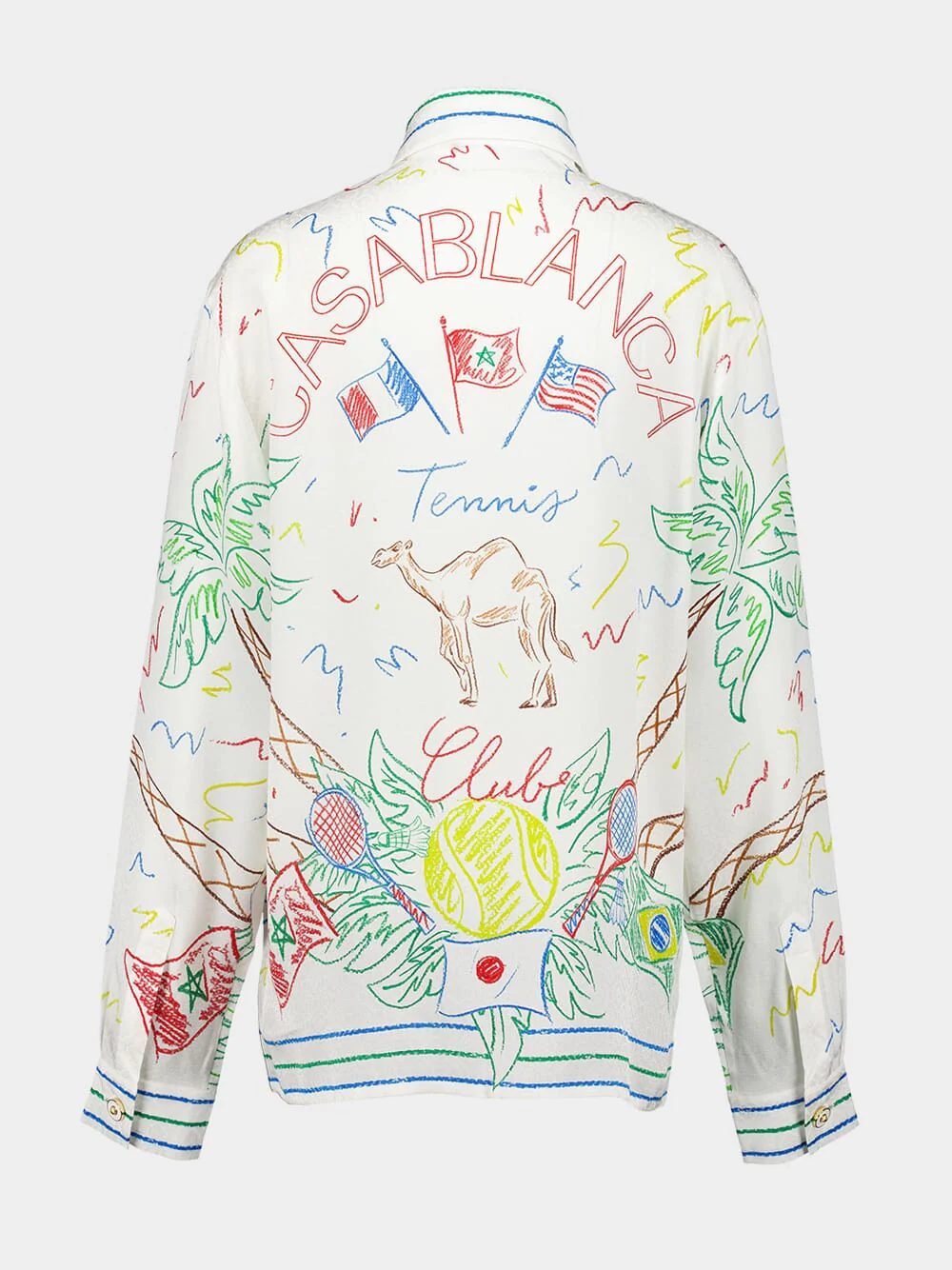 Crayon Tennis Club Silk Shirt - Image 2