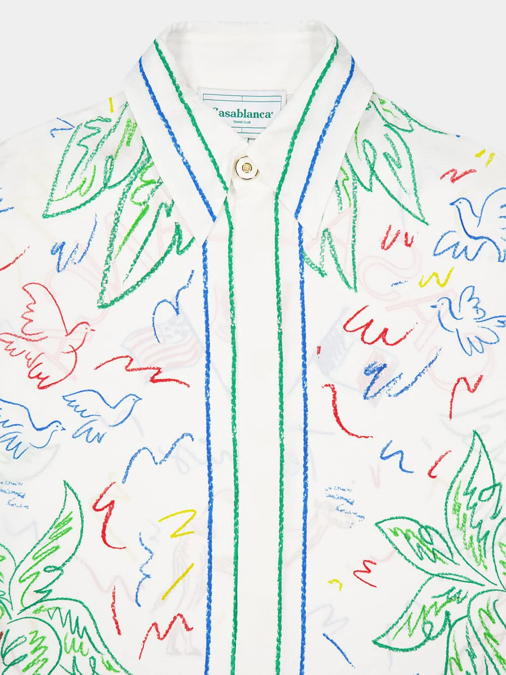 Crayon Tennis Club Silk Shirt - Image 3