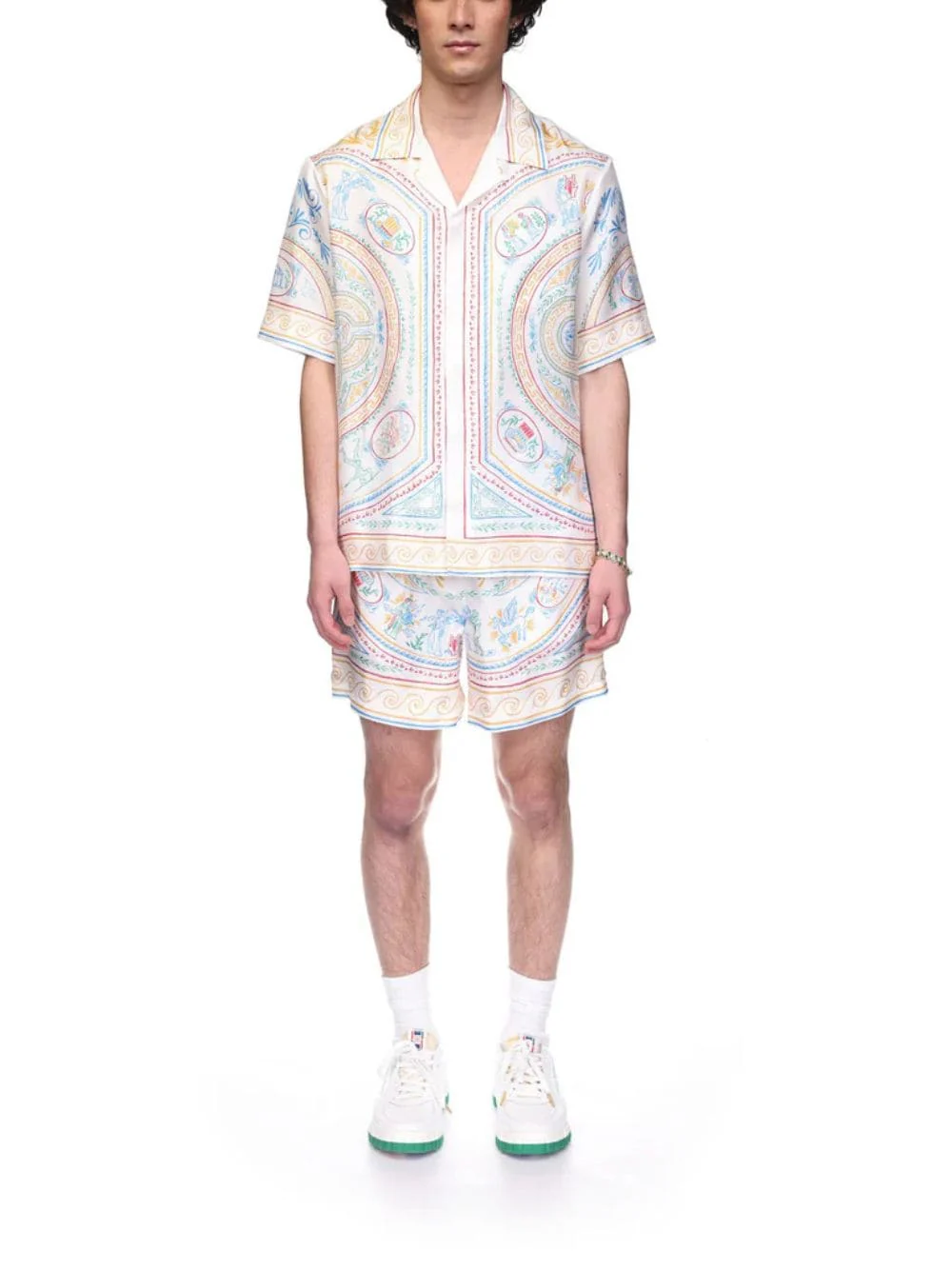 Crayon Vase Silk Twill Cuban Collar Shirt - Image 2