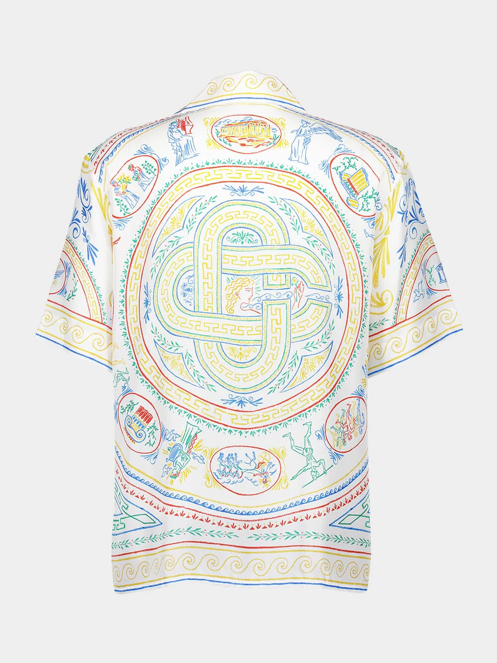 Crayon Vase Silk Twill Cuban Collar Shirt - Image 3