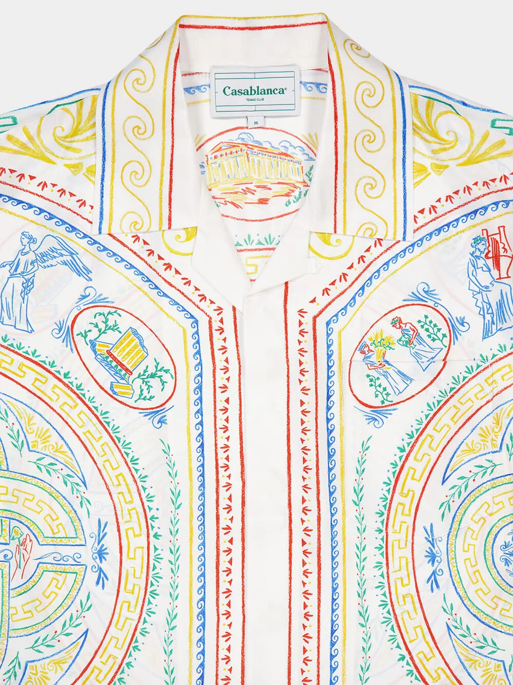 Crayon Vase Silk Twill Cuban Collar Shirt - Image 5
