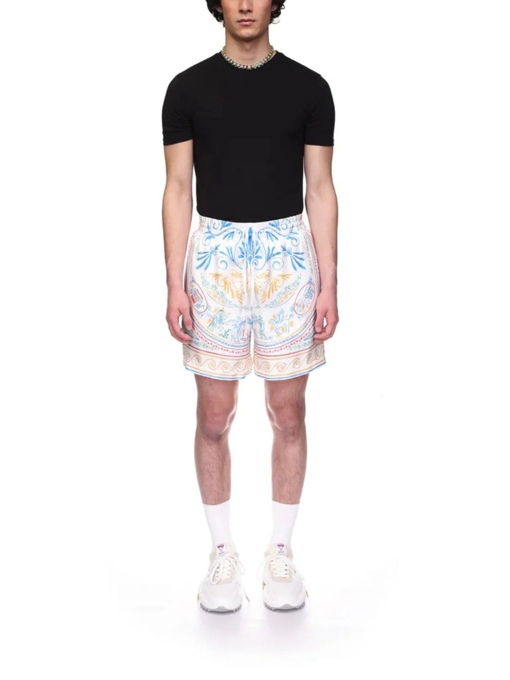 Crayon Vase Silk Twill Printed Shorts - Image 2