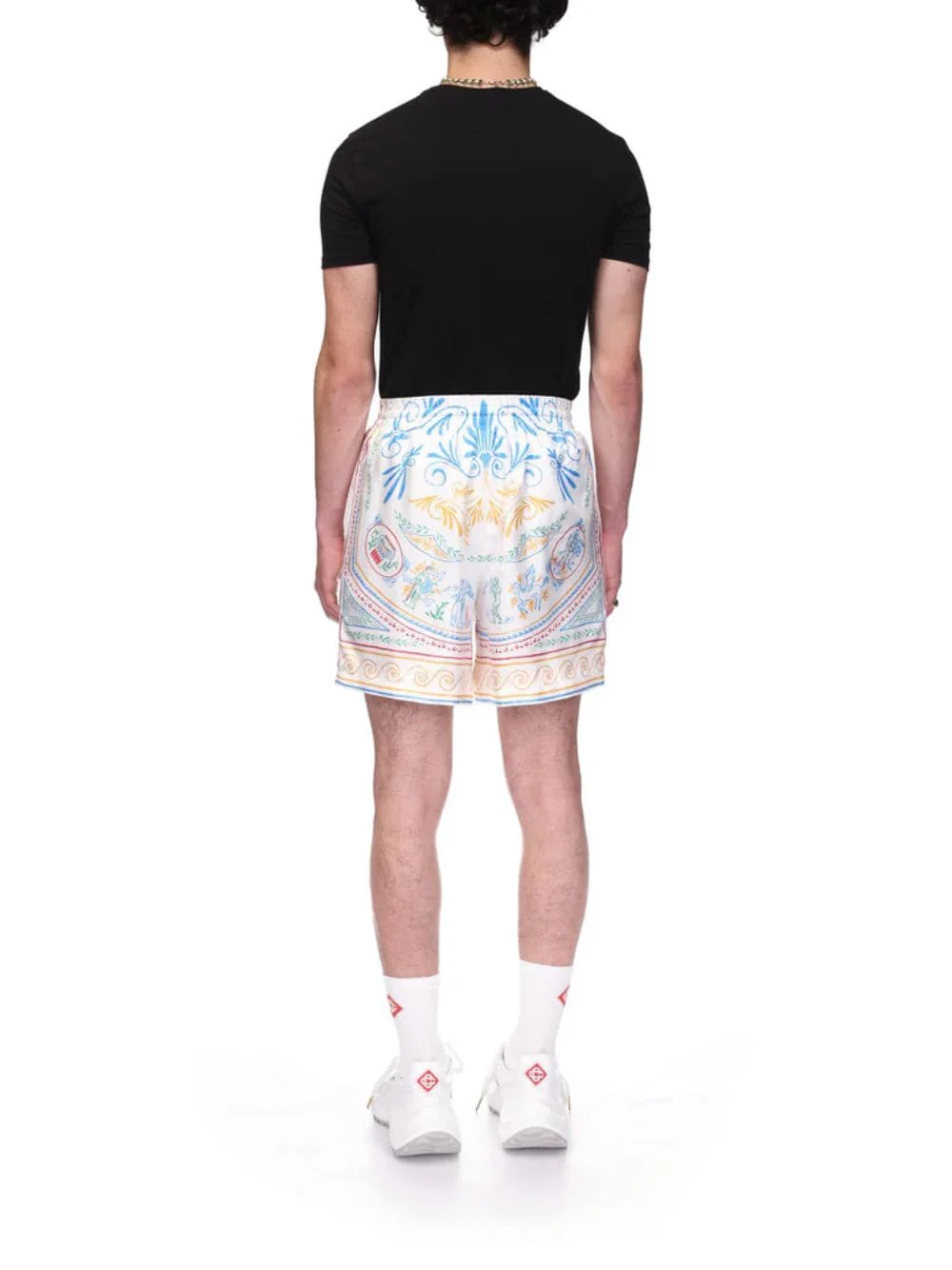 Crayon Vase Silk Twill Printed Shorts - Image 4