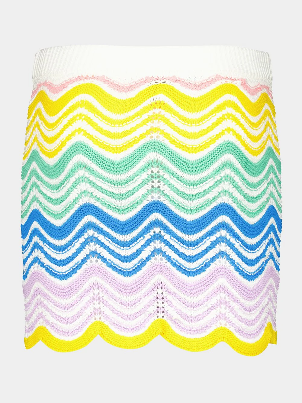 Gradient Wave Crochet Skirt - Image 3