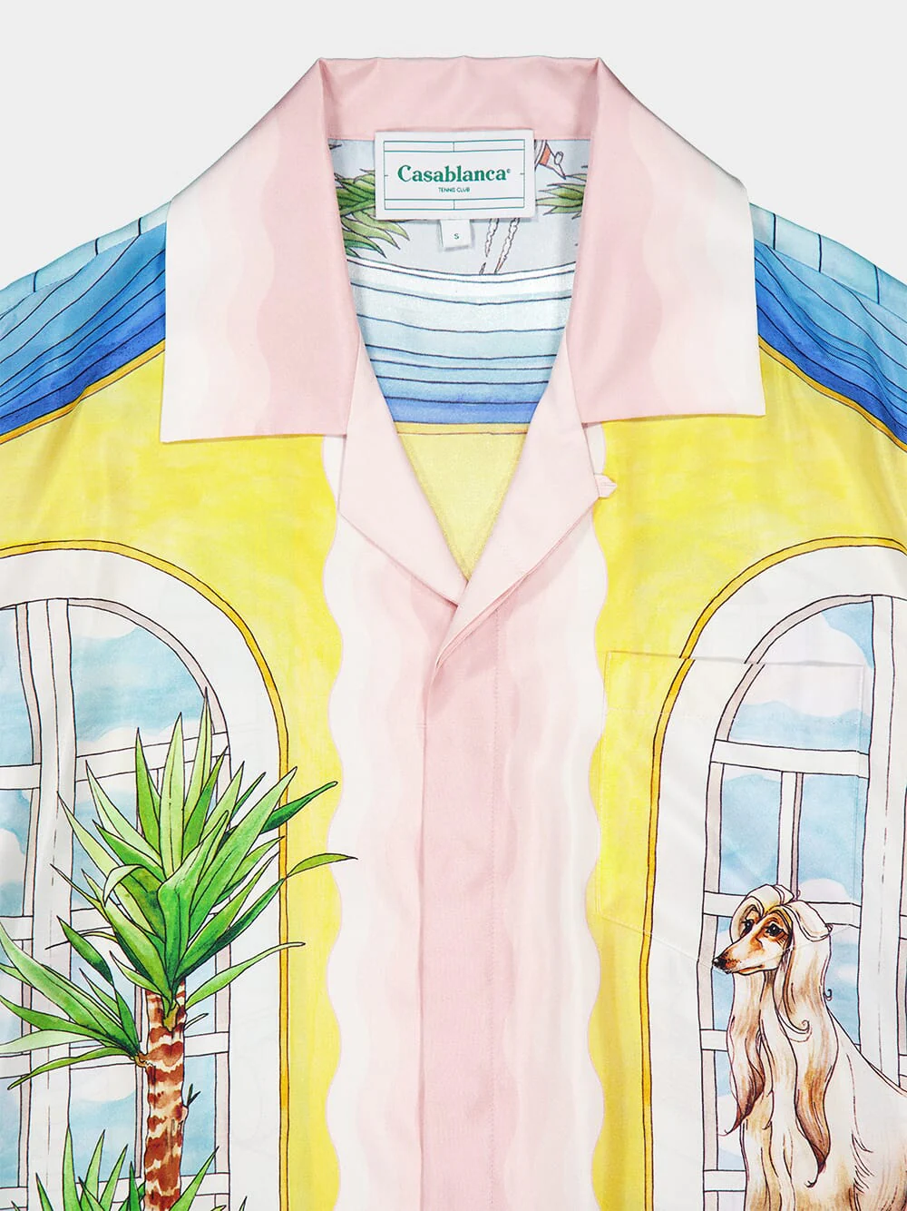 Graphic-Print Silk Shirt - Image 3