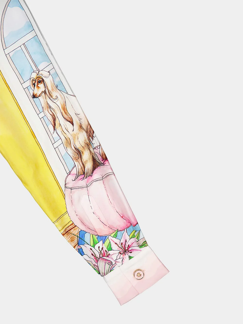 Graphic-Print Silk Shirt - Image 4