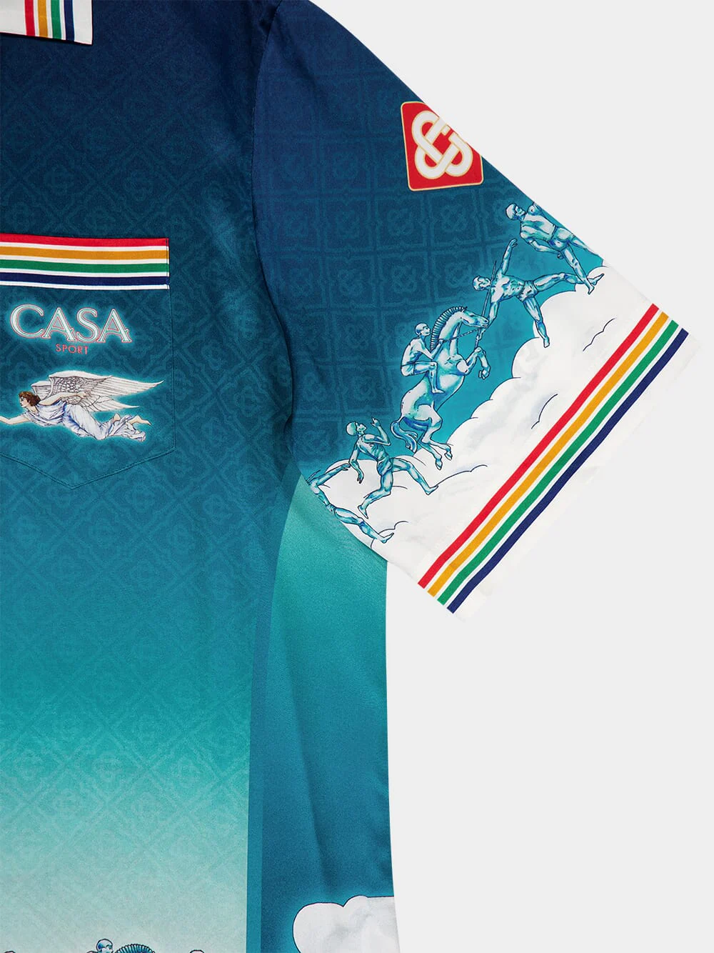 La Déesse Du Stade Silk Satin Shirt - Image 6