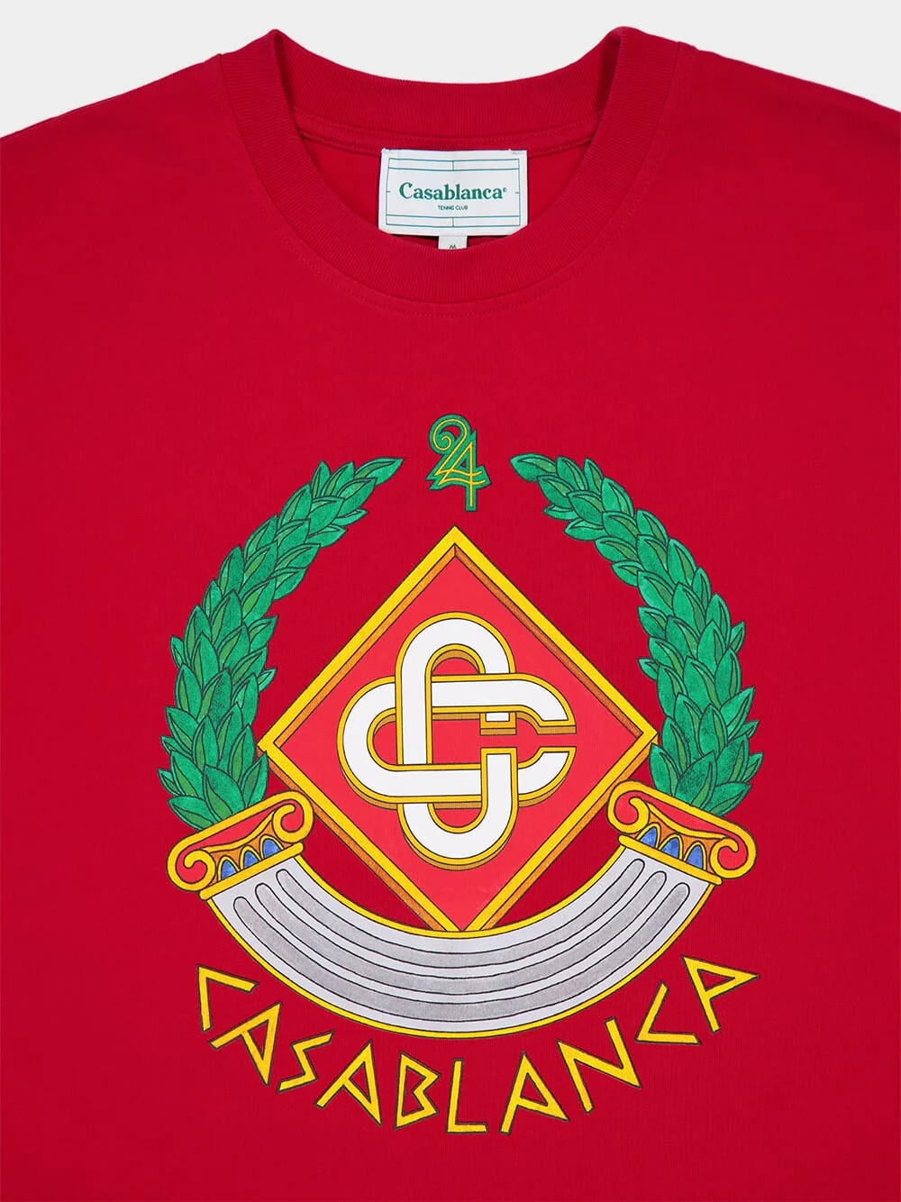 Red Casa Crest Printed T-Shirt - Image 4
