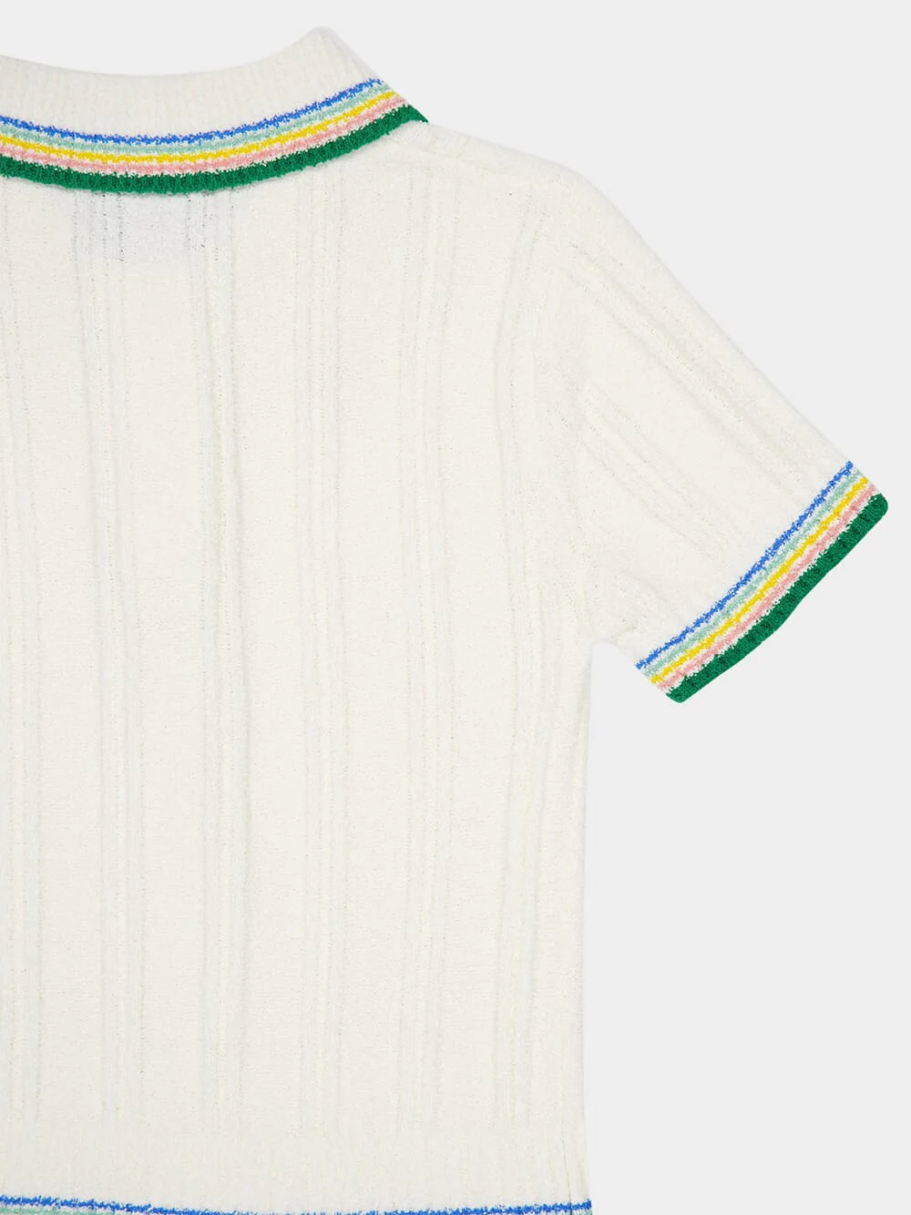 Rib Boucle Polo Shirt - Image 6