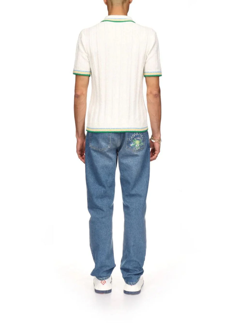 Rib Boucle Polo Shirt - Image 4