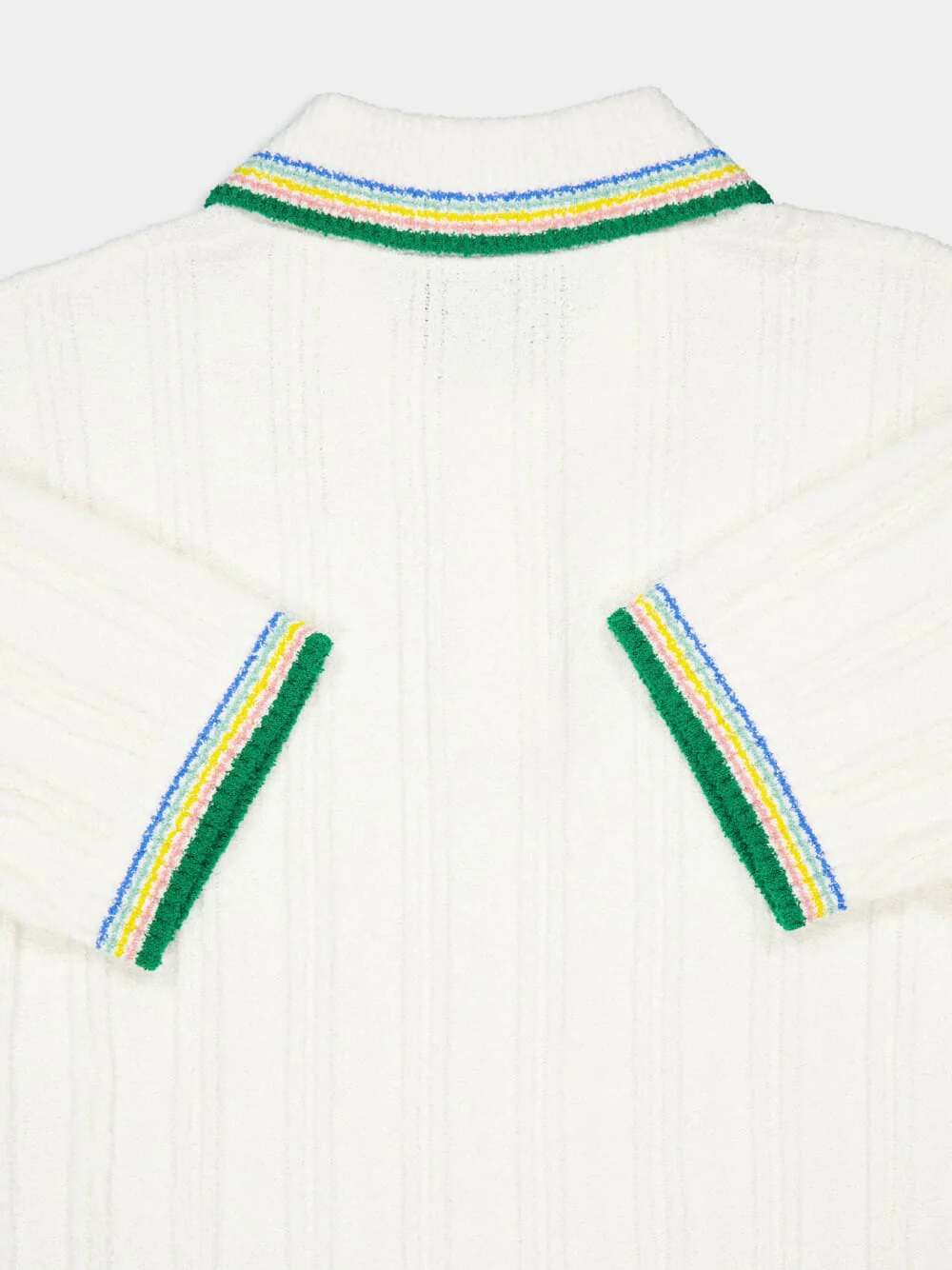 Rib Boucle Polo Shirt - Image 6