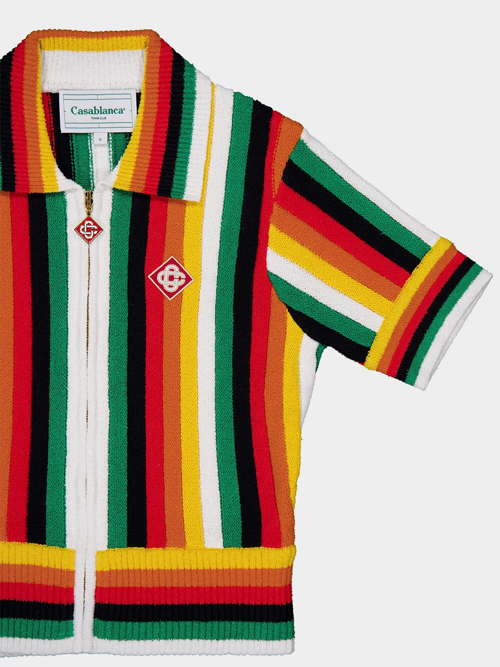 Striped Cotton-Blend Towelling Top - Image 5