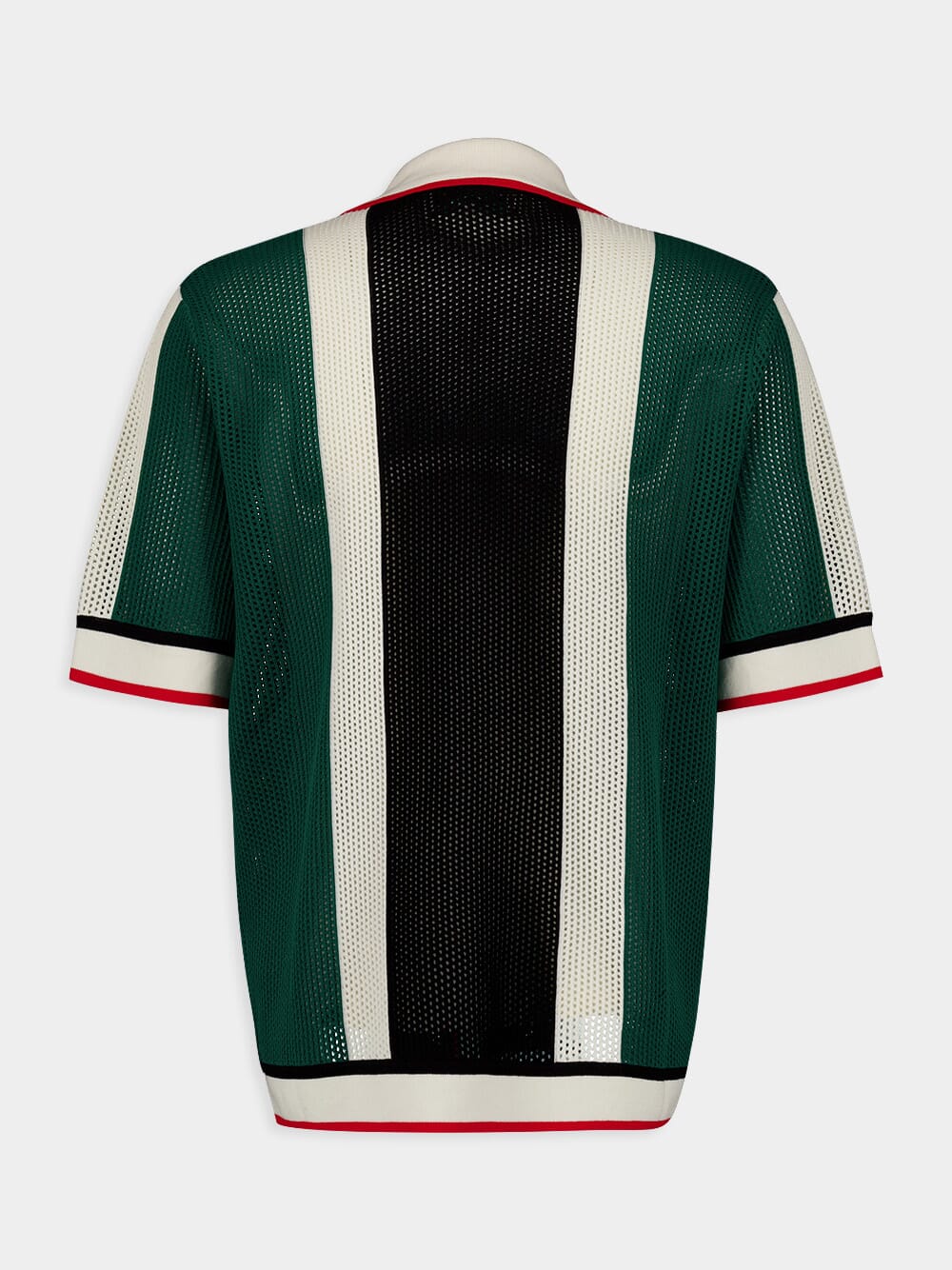 Striped Knitted Mesh Shirt - Image 3