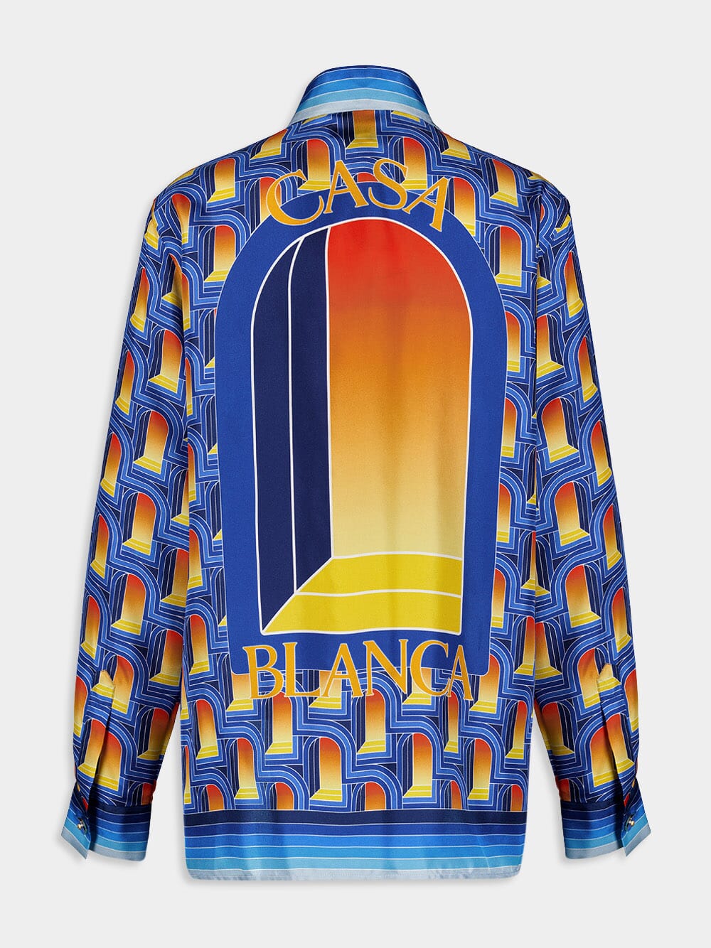 Vibrant Silk Graphic Print Shirt - Image 2