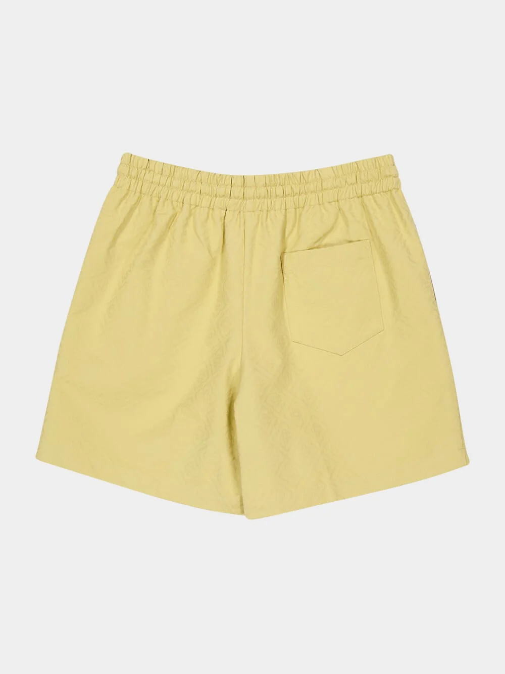 Yellow Monogram Drawstring Cotton Shorts - Image 6