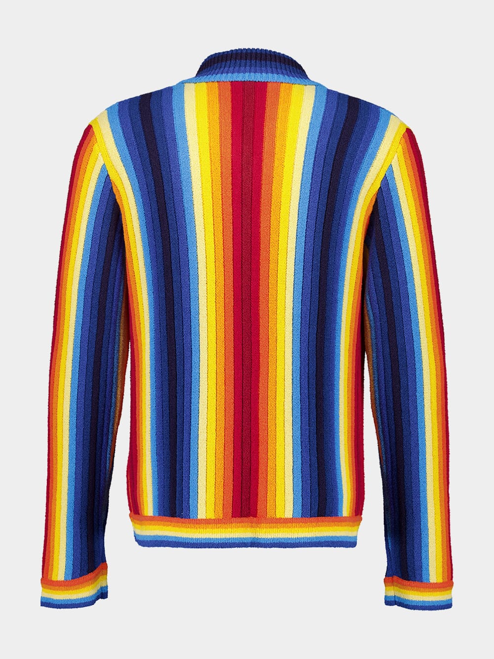 Gradient Buttoned Jacket in Towelling Cotton - Image 2