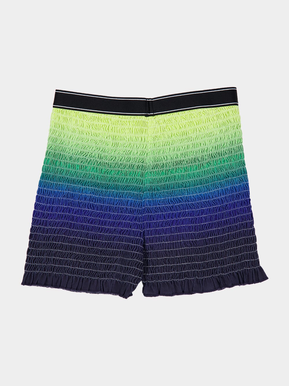 Gradient Shirred Cotton Shorts - Image 4