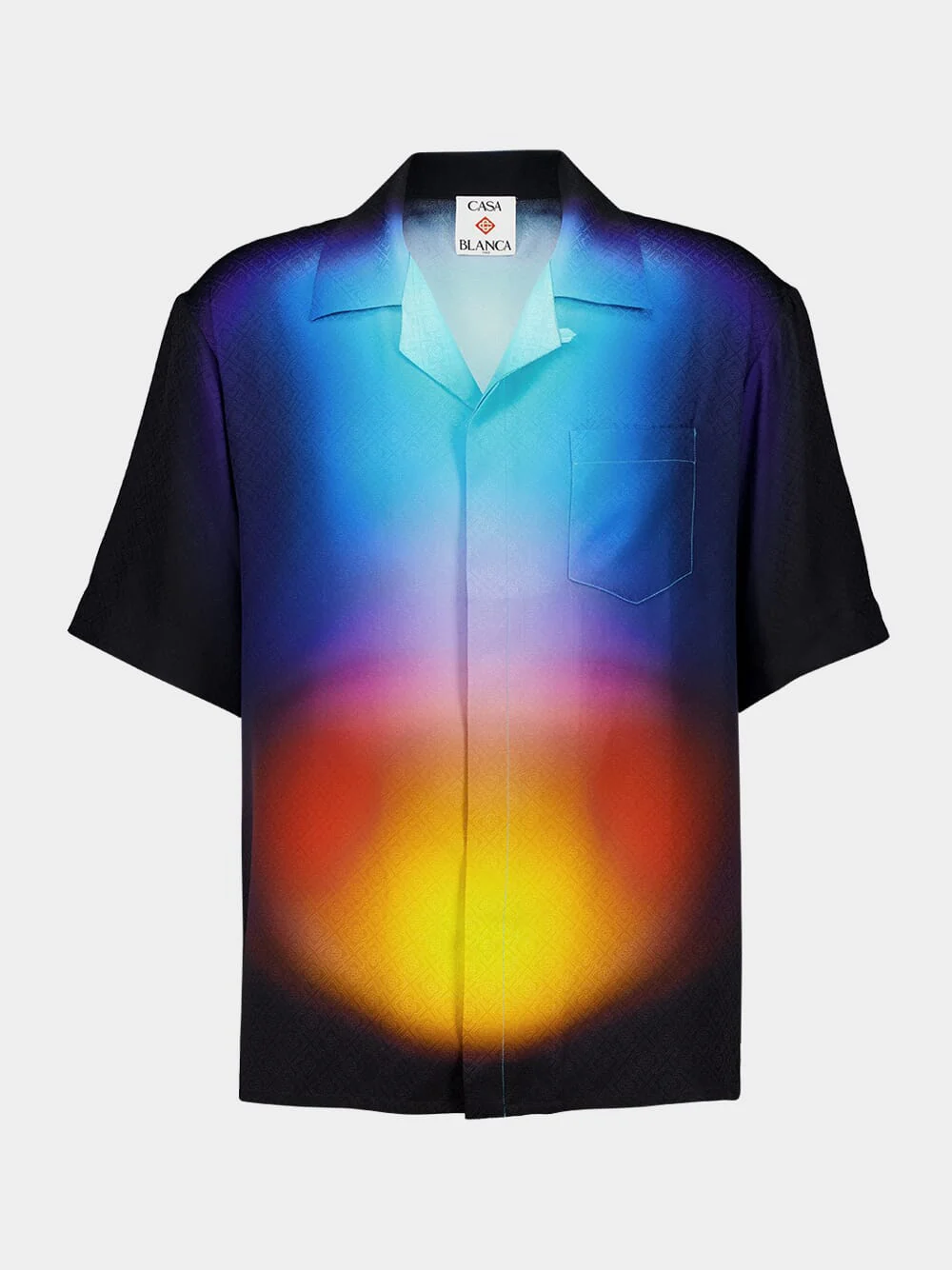 Gradient Silk Short Sleeve Shirt