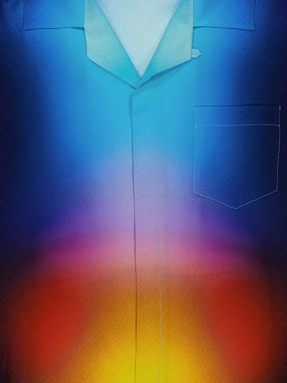 Gradient Silk Short Sleeve Shirt - Image 4