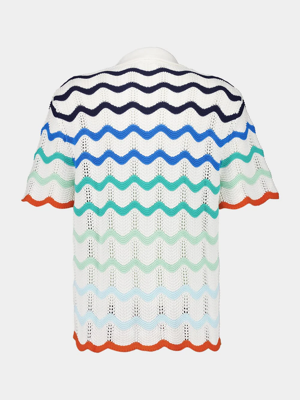 Gradient Wave Crochet Shirt - Image 2