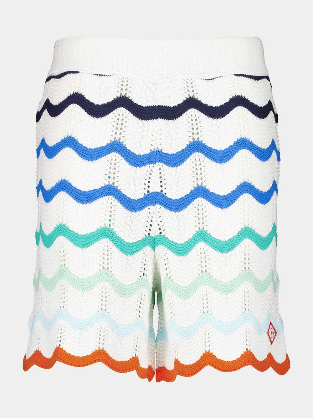Gradient Wave Crochet Shorts