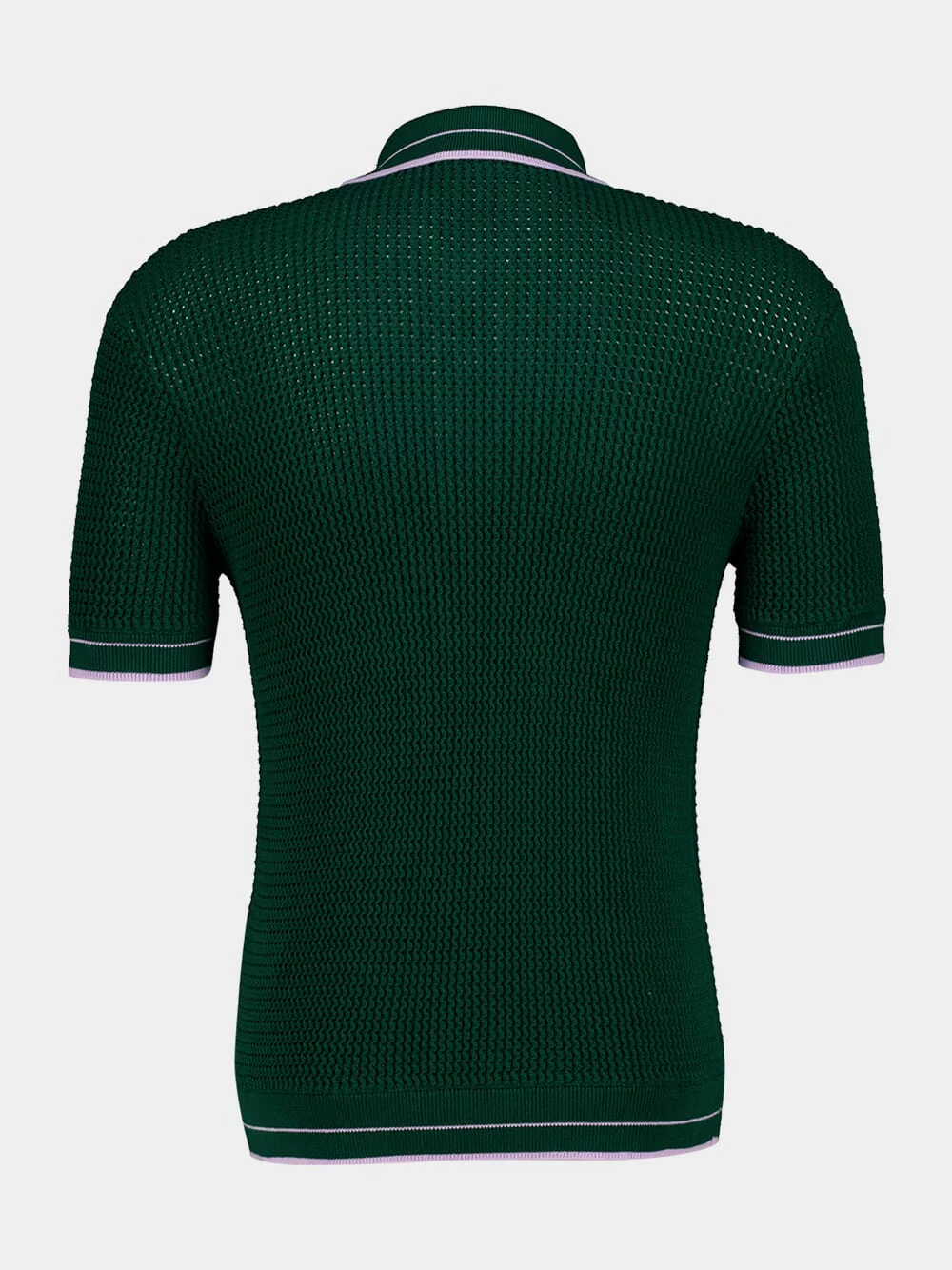 Green Mini Crochet Knit Polo - Image 2
