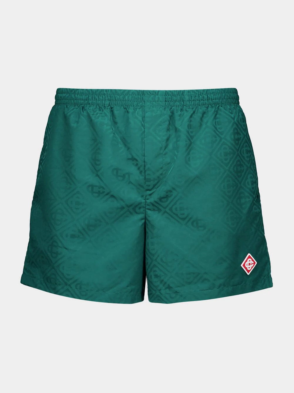 Green Monogram Jacquard Swim Shorts