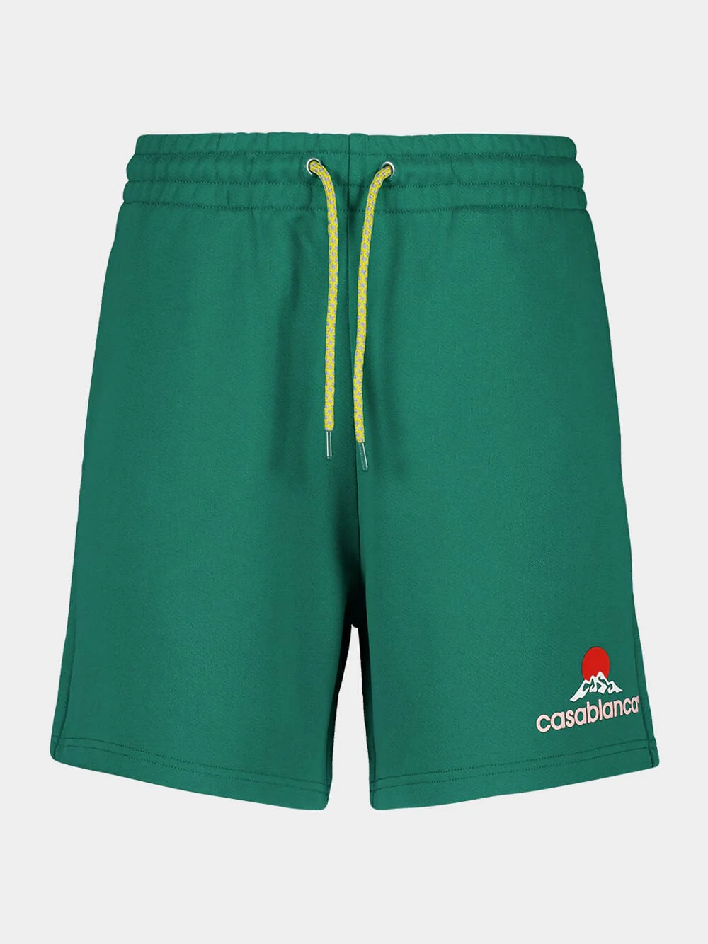 Green Montagne Print Sweatshorts