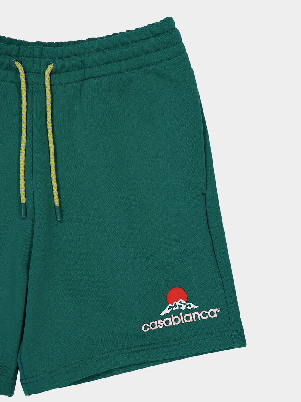 Green Montagne Print Sweatshorts - Image 3