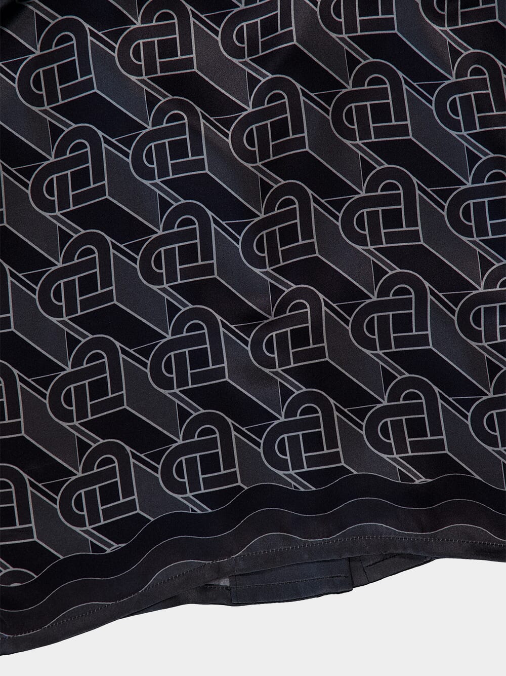 Heart Monogram-Print Cropped Shirt - Image 6