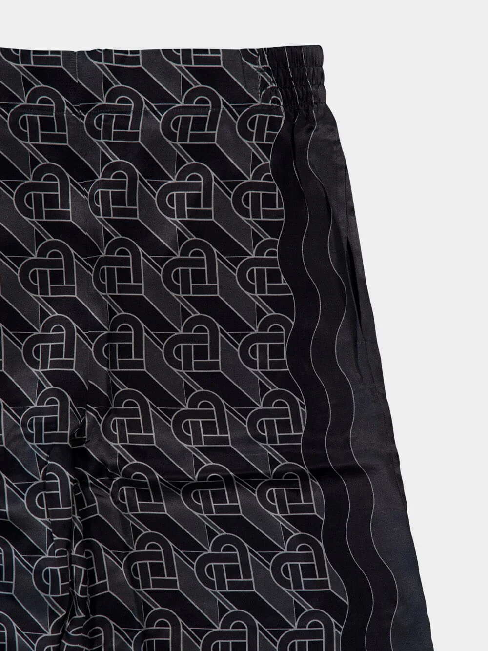 Heart Monogram Silk Trousers - Image 6