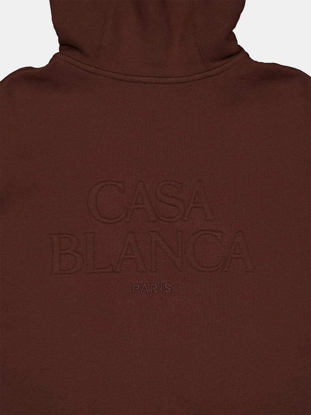 Dark Brown Cropped Hooded Sweatshirt - Image 7