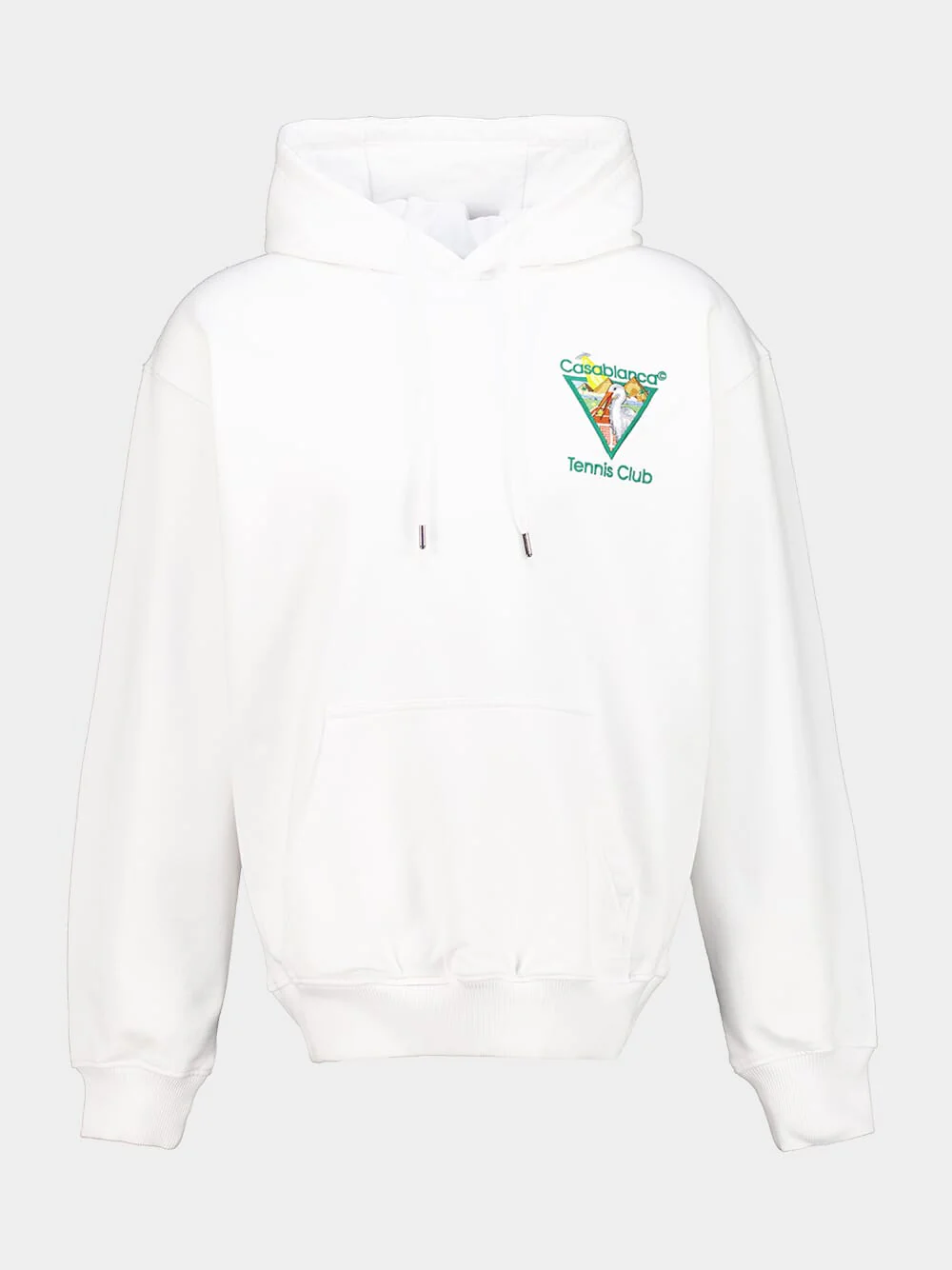 White Tennis Club Triangle Hooded Sweatshirt - Image 2